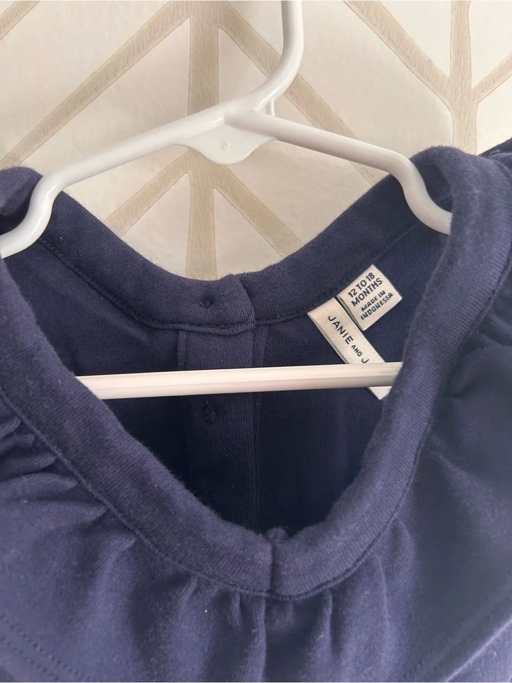 *Janie and Jack* Navy Ruffle Tank Top